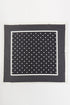 Classic With A Twist Black Square Satin Scarf