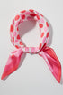 Forward Motion Pink Dots Square Satin Scarf