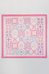 Barcelona Pink Square Satin Scarf