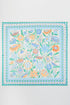 Sunlit Meadow Blue Square Satin Scarf