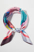 Find Your Rhythm Pink Square Satin Scarf