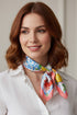 Coastal Cafe Coral Square Satin Scarf