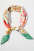 Coastal Cafe Green Square Satin Scarf