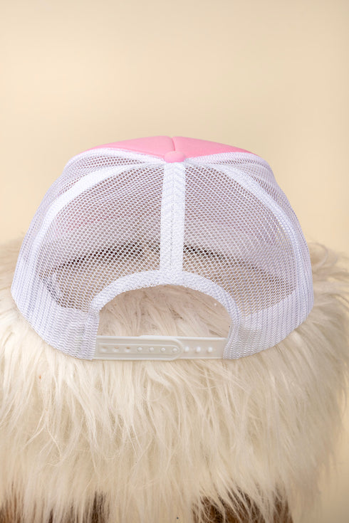 Cow Merry Country Christmas Foam Front Mesh Trucker Cap