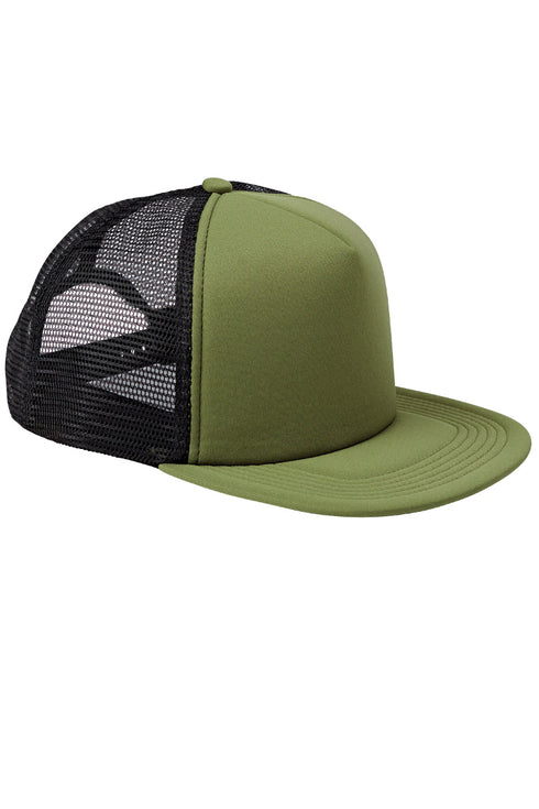 Faux Sequin Boo Transfer Foam Front Mesh Trucker Cap