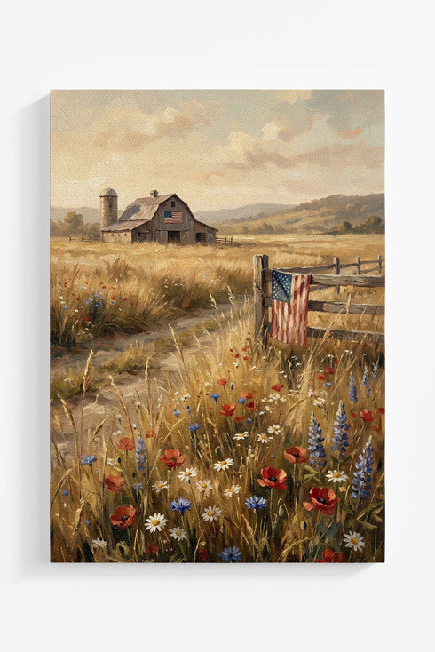 Homegrown & Free Ready To Frame Canvas Print