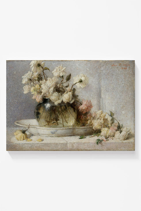 Roses Ready To Frame Canvas Print