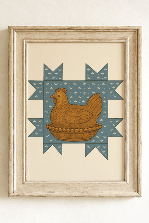 Homestead Hen Ready To Frame Canvas Print