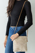 Winter Park Taupe Sherpa Crossbody