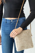 Winter Park Taupe Sherpa Crossbody