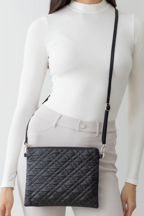 The Verona Crossbody Clutch, Black