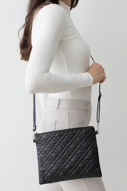 The Verona Crossbody Clutch, Black
