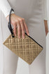 The Verona Wristlet Pouch, Gold