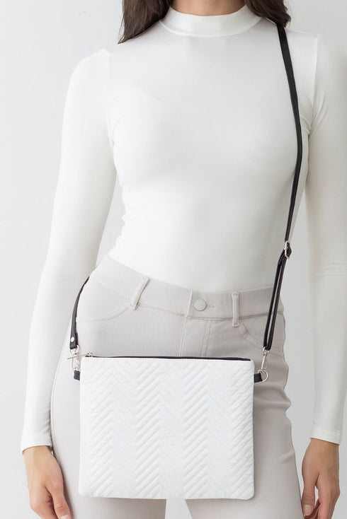 Under Your Spell Crossbody Clutch, White