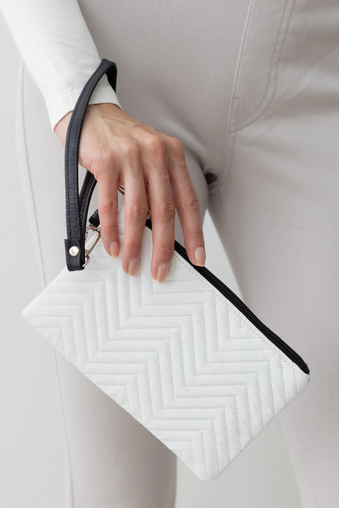 Under Your Spell Wristlet Pouch, White