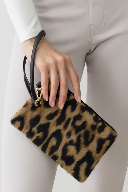 Panther Valley Wristlet Pouch, Brown