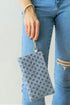Diamond Bluff Blue Wristlet Pouch