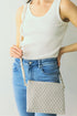 Diamond Bluff Gray Crossbody Clutch