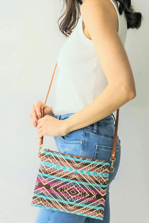 Turquoise Sabino Canyon Crossbody Clutch