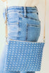 Boat Weekend Blue Denim Crossbody Clutch