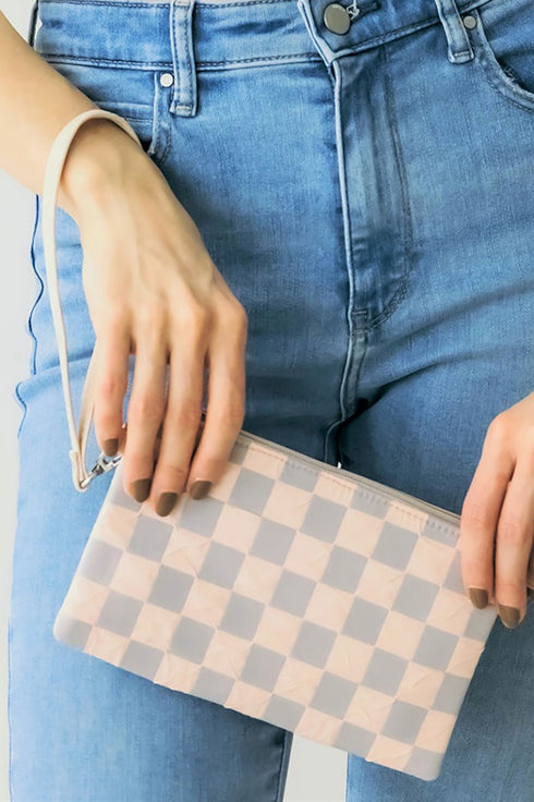 Charlotte Charm Wristlet Pouch, Pink