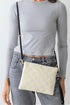 Sadieville Quilted Crossbody Clutch, Ivory