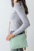 Sadieville Quilted Crossbody Clutch, Sage
