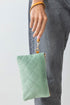 Sadieville Quilted Wristlet Pouch, Sage