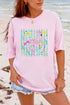 Flamingo Coastal Garden Comfort Colors Adult Ring-Spun Cotton Tee