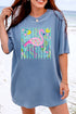Flamingo Coastal Garden Comfort Colors Adult Ring-Spun Cotton Tee
