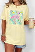 Flamingo Coastal Garden Comfort Colors Adult Ring-Spun Cotton Tee