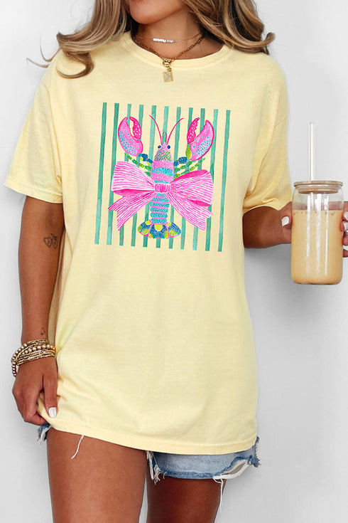 Pink Lobster Club Comfort Colors Adult Ring-Spun Cotton Tee
