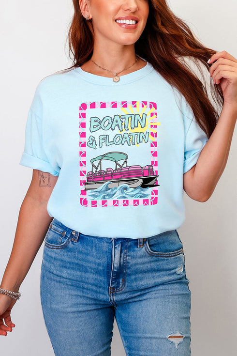 Sunny Boatin & Floatin Comfort Colors Adult Ring-Spun Cotton Tee