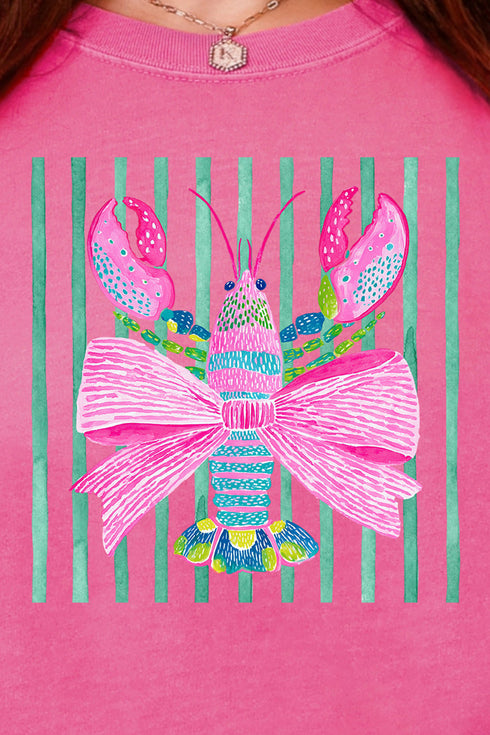 Pink Lobster Club Comfort Colors Adult Ring-Spun Cotton Tee