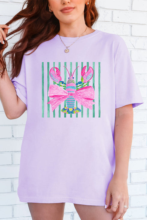 Pink Lobster Club Comfort Colors Adult Ring-Spun Cotton Tee