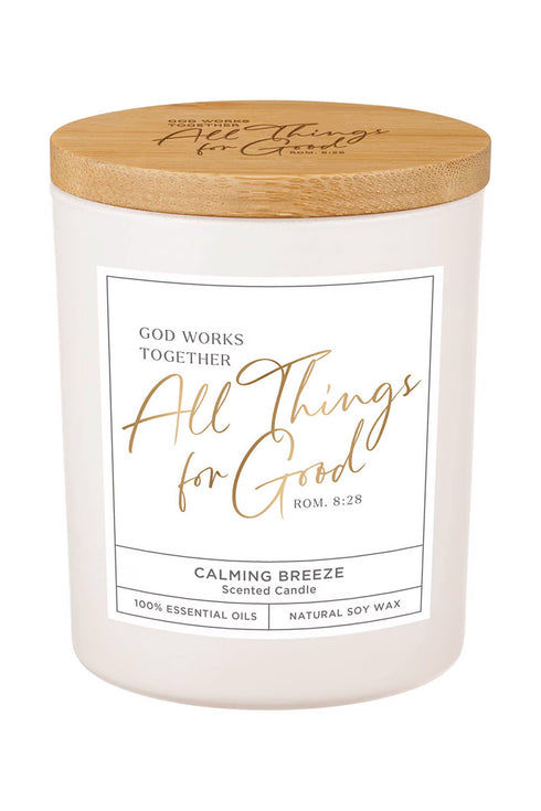 All Things for Good Calming Breeze Scented Candle