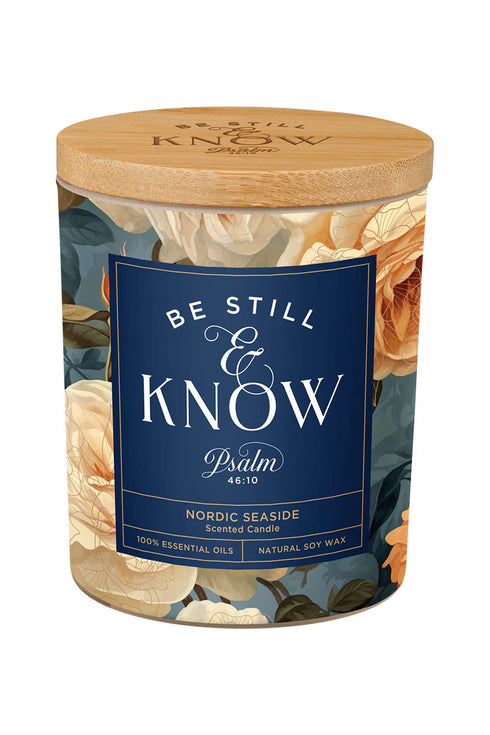 Be Still and Know Yellow Rose Nordic Seaside Scented Candle