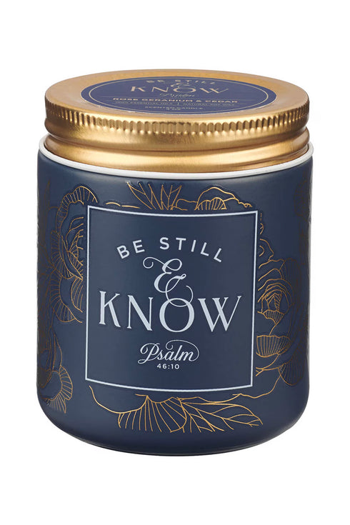 Be Still and Know Blue Nordic Seaside Scented Candle