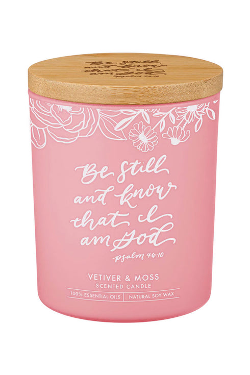Be Still and Know Vetiver and Moss Scented Candle