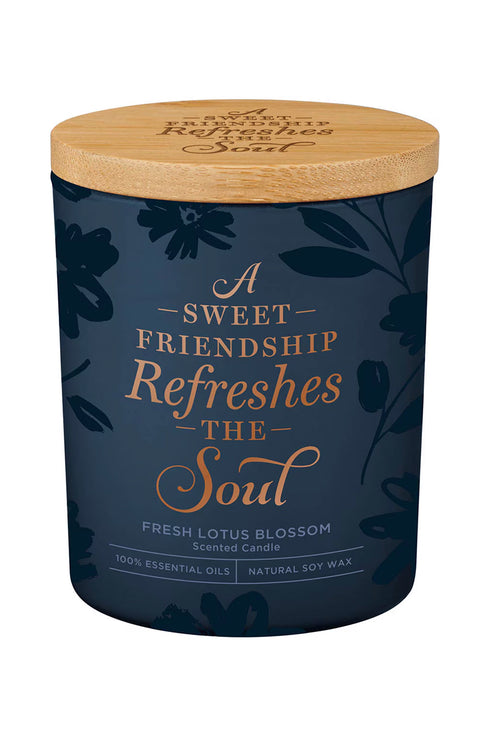 Sweet Friendship Fresh Lotus Blossom Scented Candle