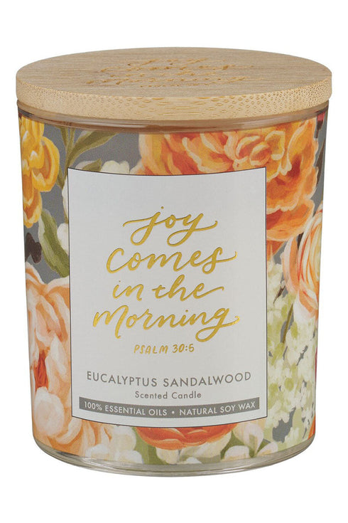 Joy Comes in the Morning Eucalyptus Sandalwood Scented Candle