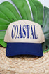 Coastal Embroidered Five Panel Twill Cap