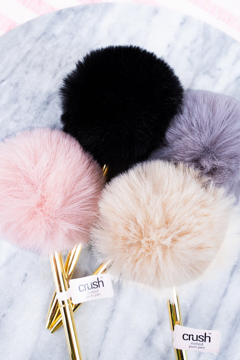 One Crush Noted Pom Pen - SHIPS ASSORTED