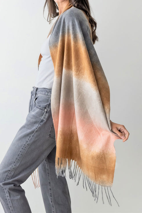 Seattle Skyline Long Scarf, Beige
