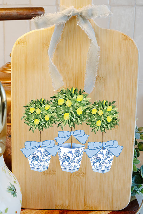 Lemon Grove Trio Decorative Wood Cutting Board