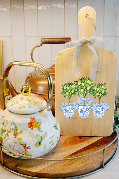 Lemon Grove Trio Decorative Wood Cutting Board