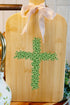 Boxwood Cross Decorative Wood Cutting Board