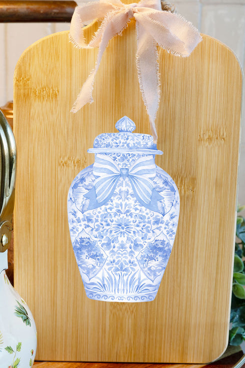 Ginger Jar Decorative Wood Cutting Board *Choose Your Color