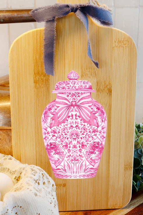Ginger Jar Decorative Wood Cutting Board *Choose Your Color