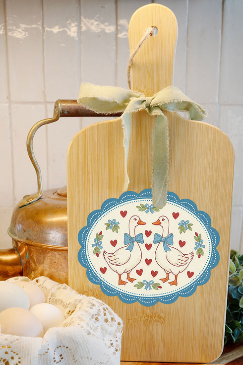 Goosey Little Love Decorative Wood Cutting Board